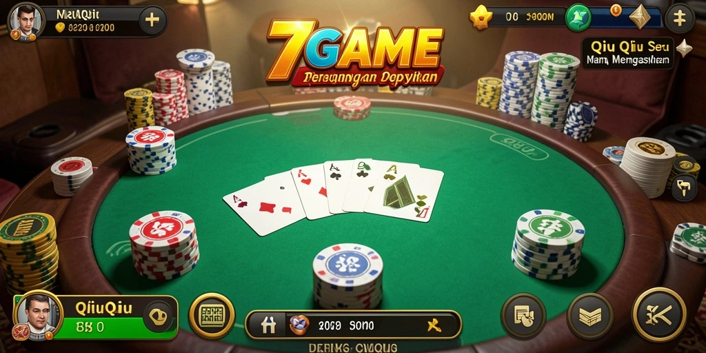 Tampilan gameplay QiuQiu yang seru dan interaktif.