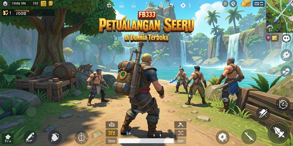 Tampilan gameplay FB333 yang menakjubkan di dunia terbuka.