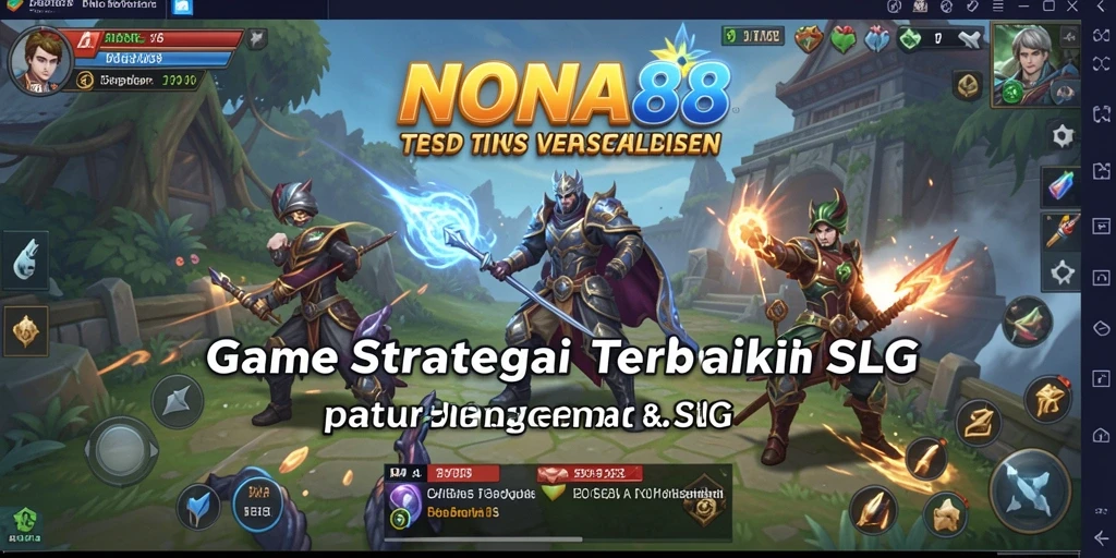 Screenshot gameplay NONA88 dengan pertarungan epik dan strategi mendalam.