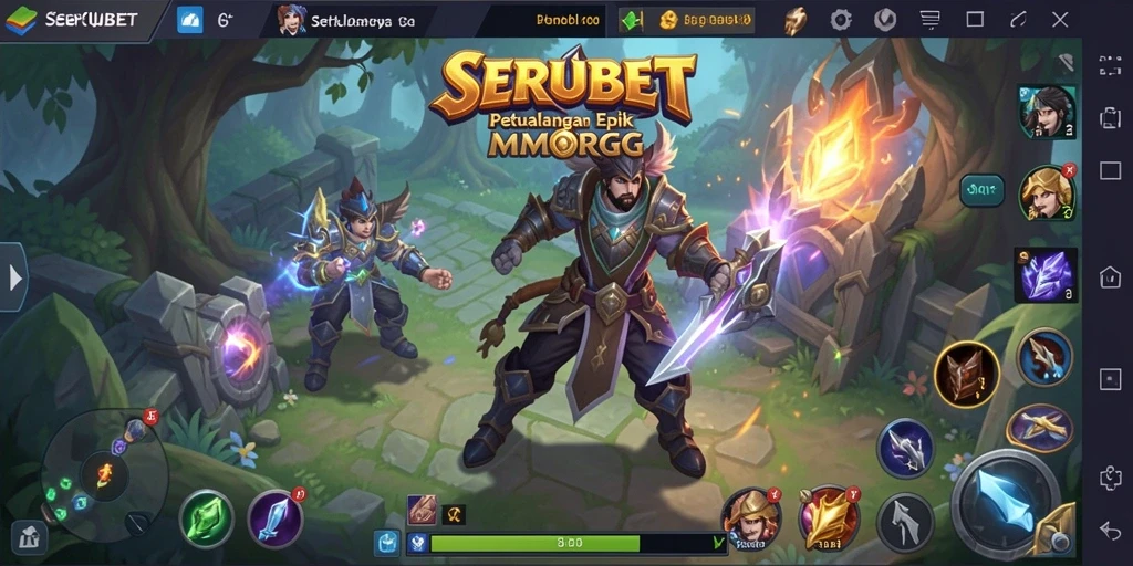Tampilan menarik dari gameplay SERUBET yang penuh aksi.