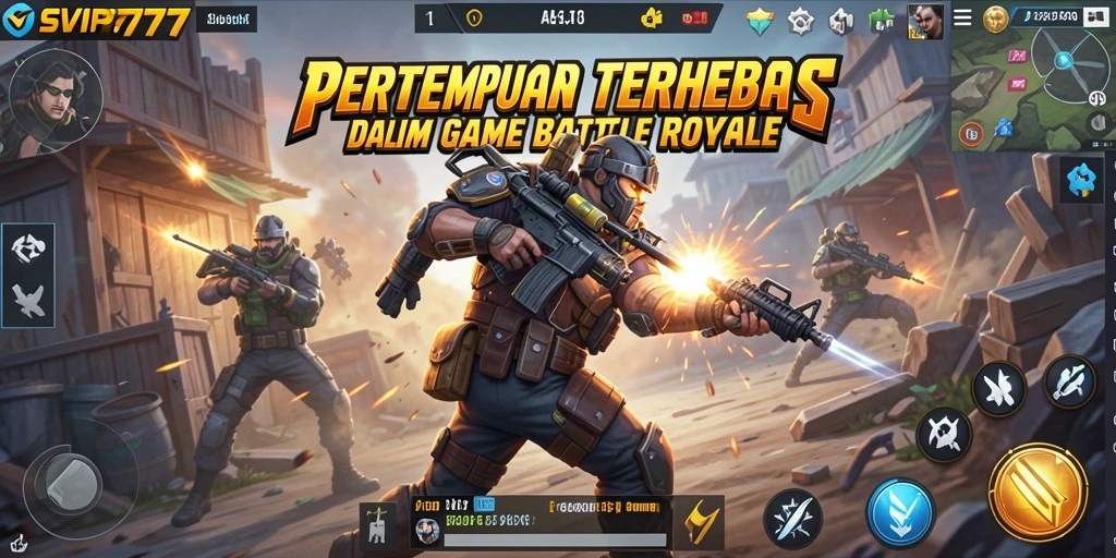 Gameplay menegangkan dalam pertempuran Battle Royale di SVIP777.