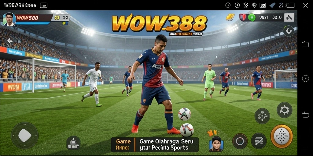 Tampilan gameplay menyenangkan dari WOW388 dengan aksi olahraga seru.