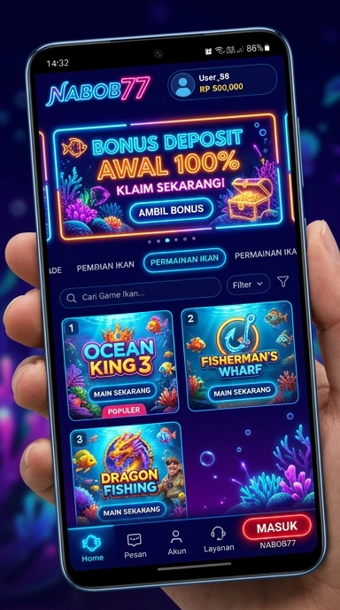 Tampilan utama aplikasi nabob77 yang intuitif dan user-friendly.
